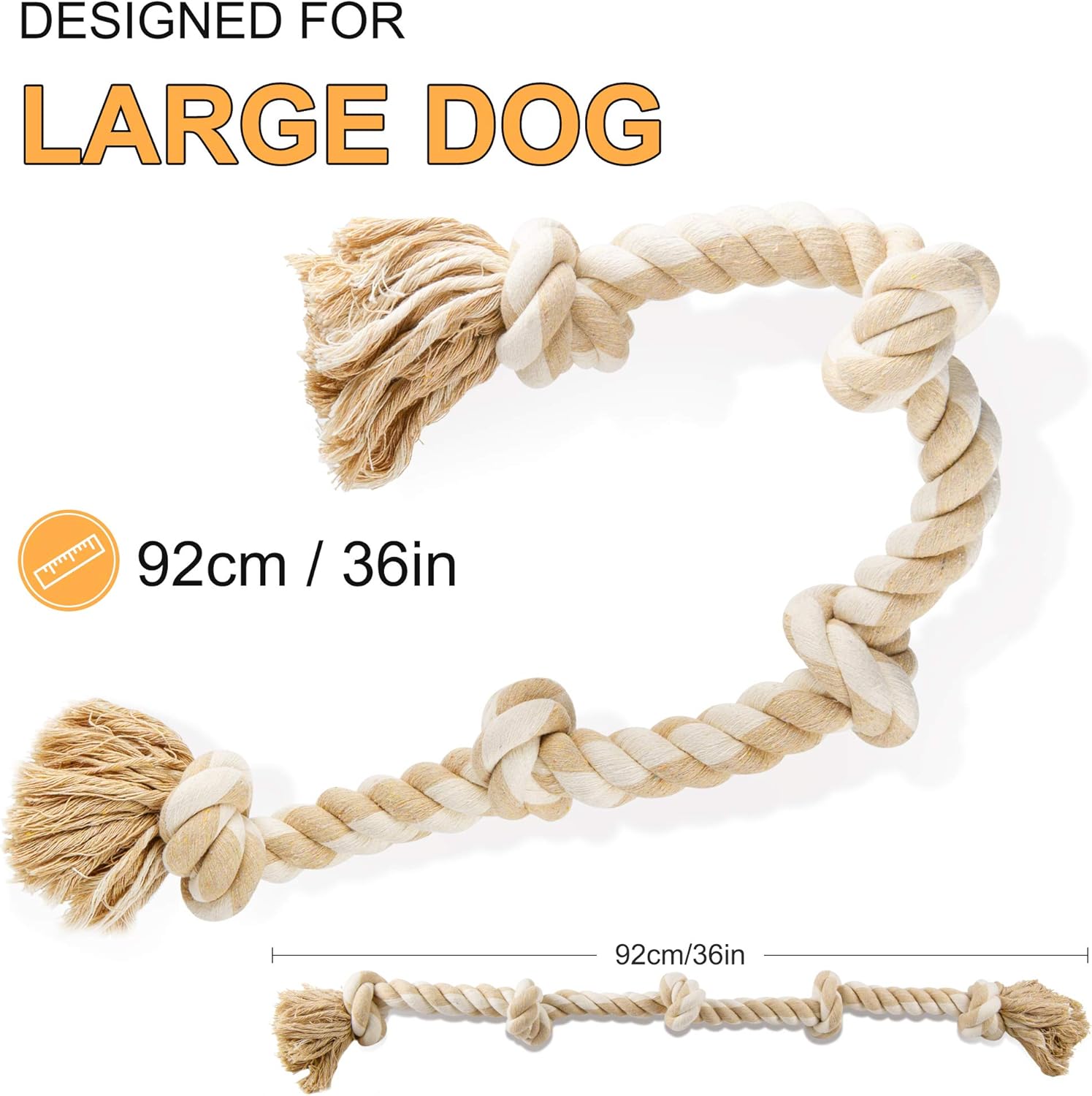 Dog Rope Toys for Large/Medium Aggressive Chewers